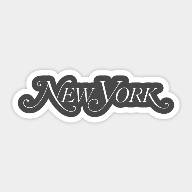 New York - Big Apple - The city that never sleeps T-Shirt Sticker by kenrock